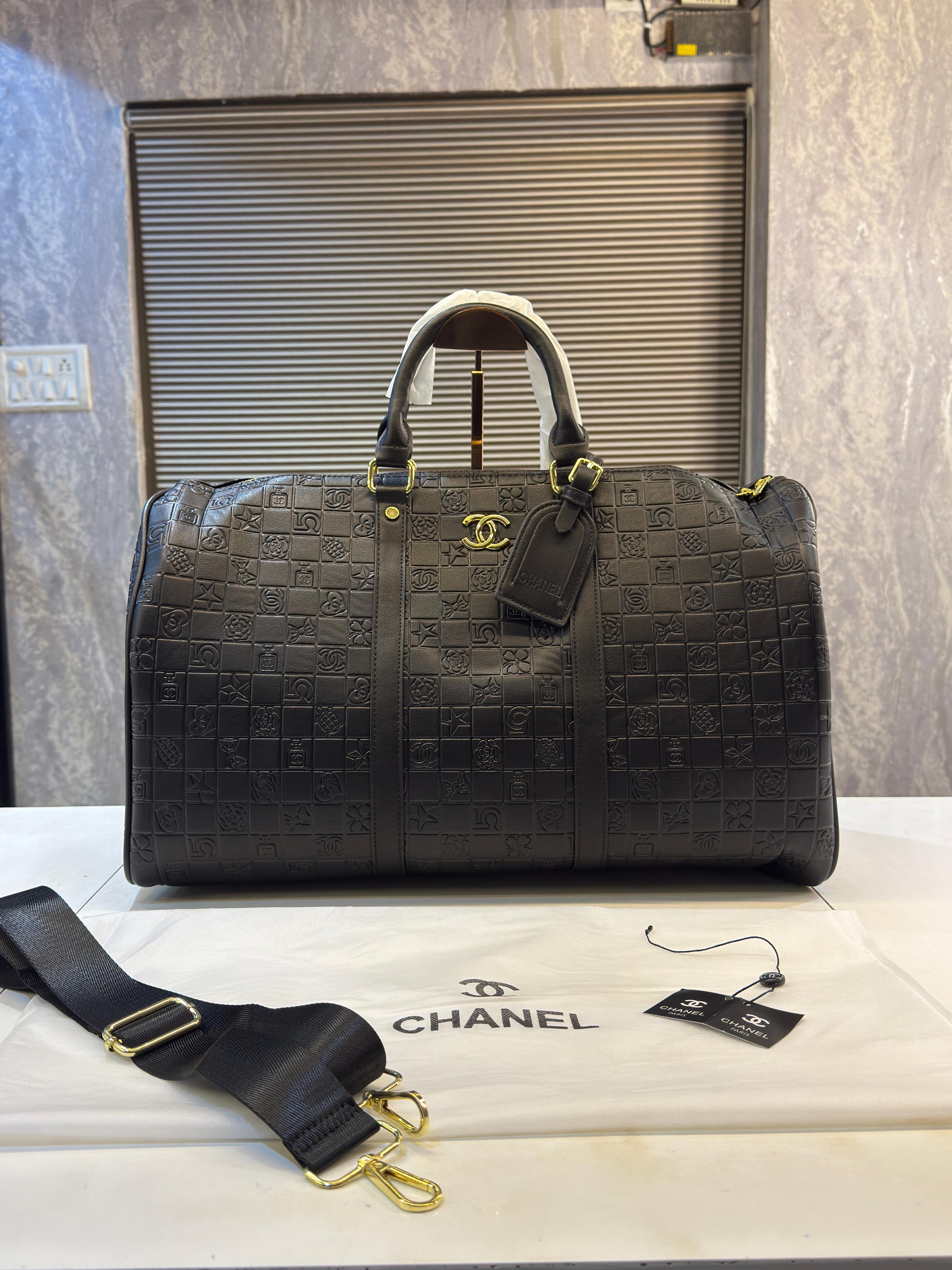Chanel Monogram Premium Travel Duffel Bag
