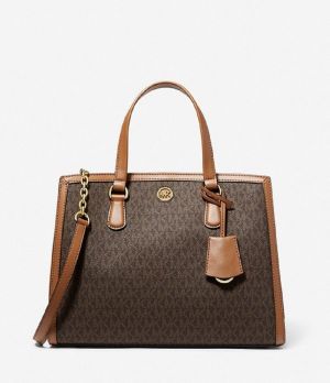 Miichael Korrs chantal logo tote bag premium quality with dust cover