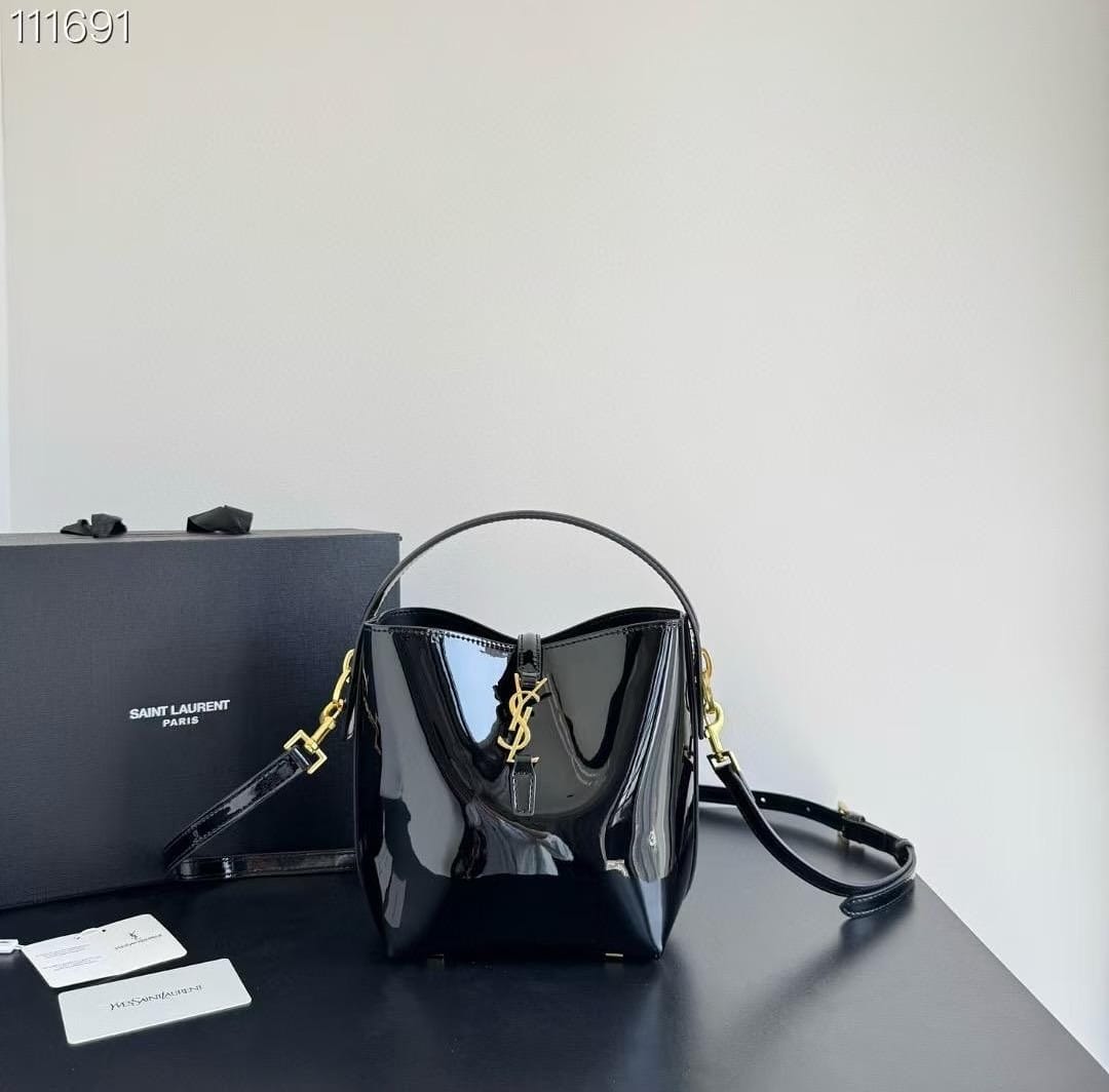 saiint laurrent bucket bag with og box