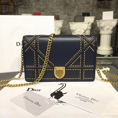 CHRISTIAN DIOR DIORAMA STUD WITH BOX