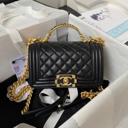 Chanel Shimmer LEBOY Bag with box