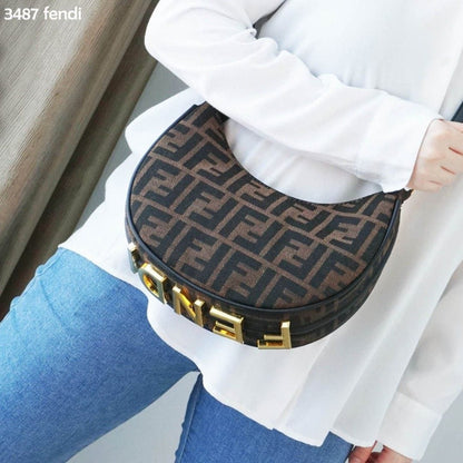 Fendi graphy hobo sling bag with box