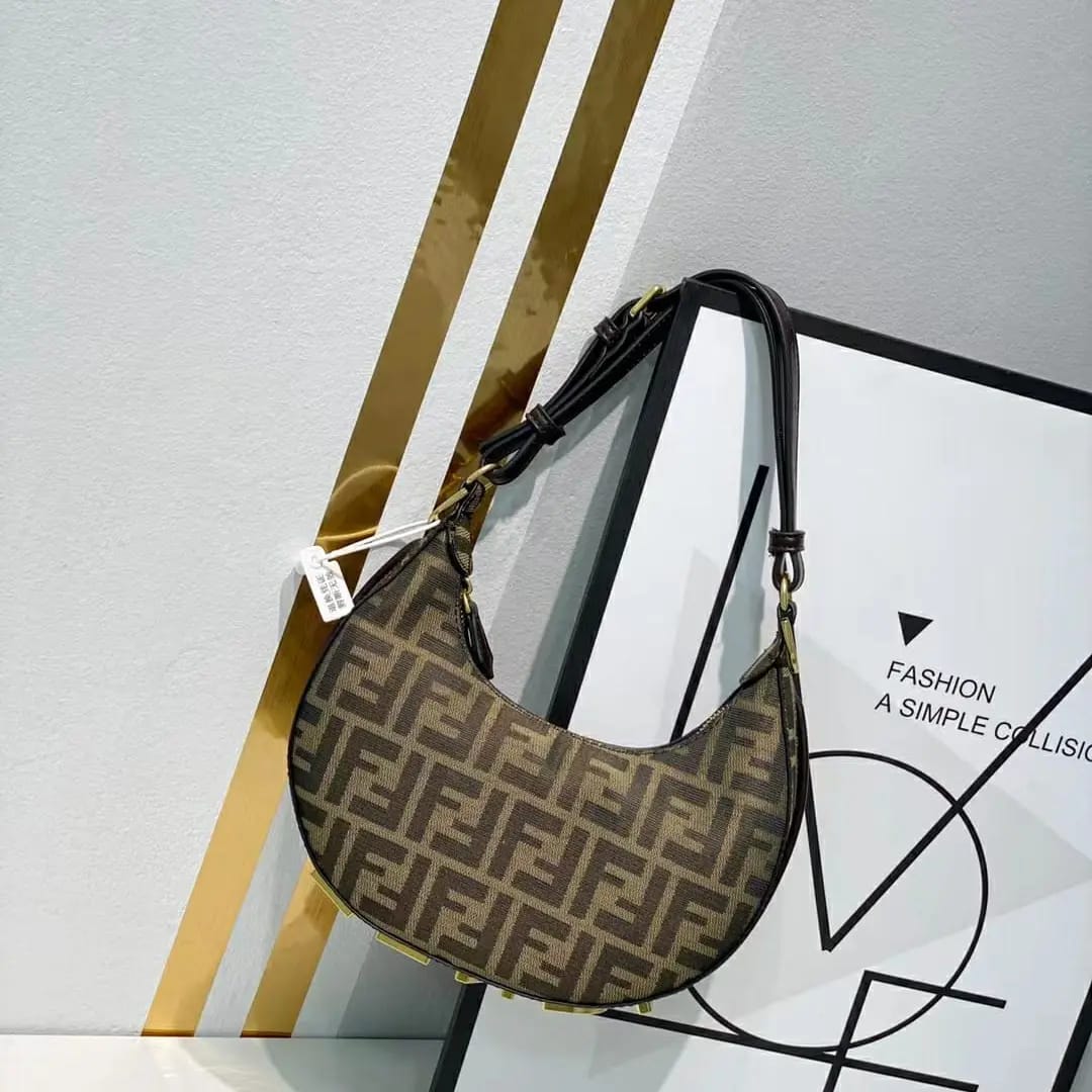 Fendi graphy hobo sling bag with box