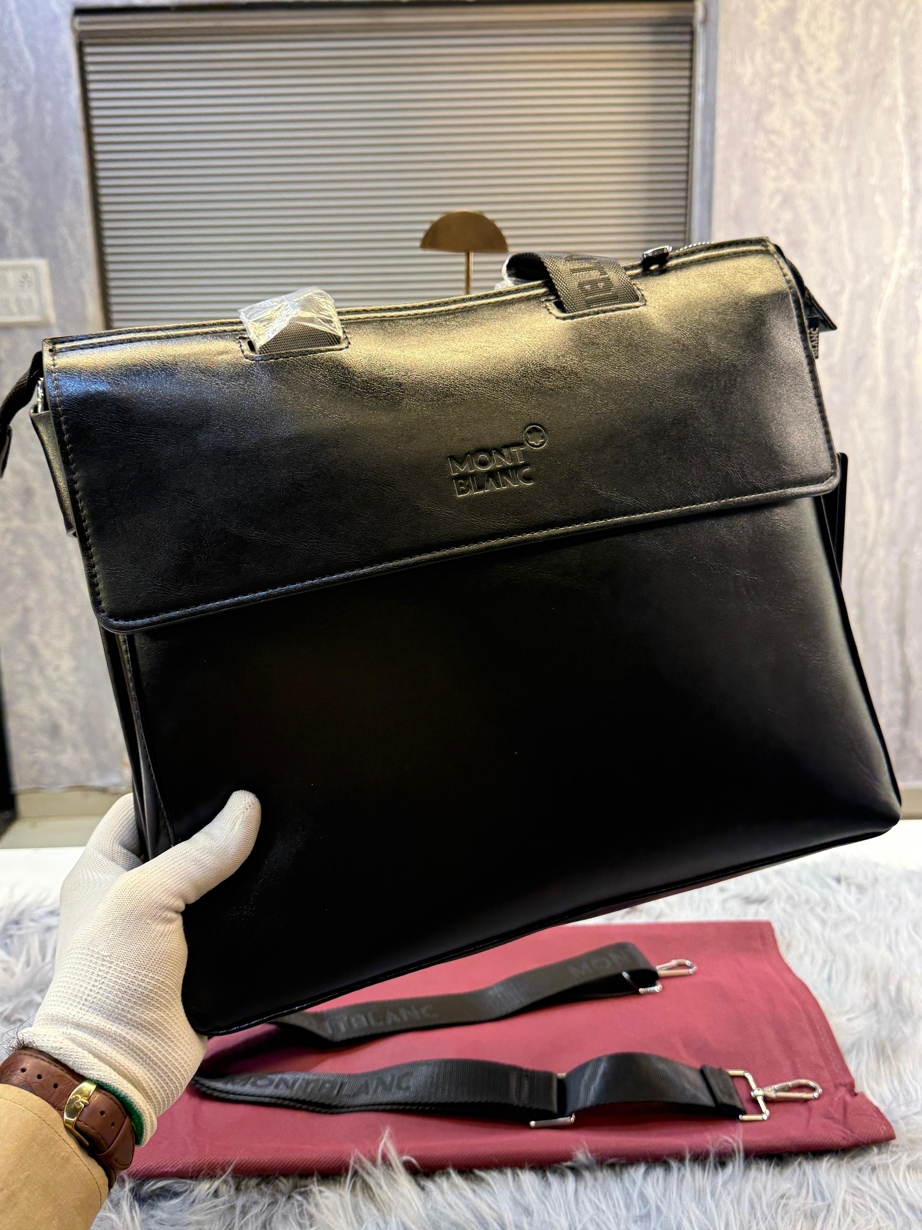 Mont blanc Polished Premium Quality Laptop Bag