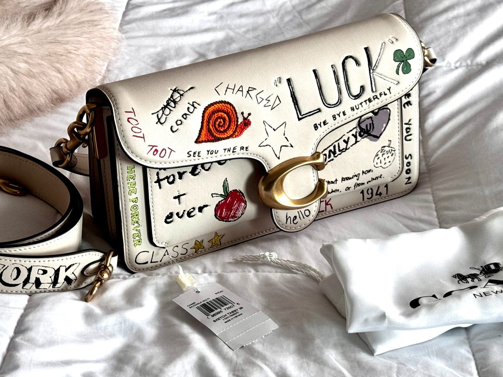 Coach SKETCH PRINT TABBY 26 With Double Box premium quality