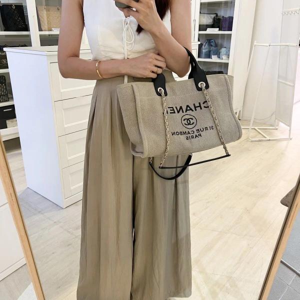 Channel Small Deauville Tote Bag With Dust Cover premium quality