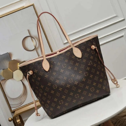 LOUIS VUTTION NEVERFULL chex PATTERN PREMIUM QUALITY WITH OG BOX