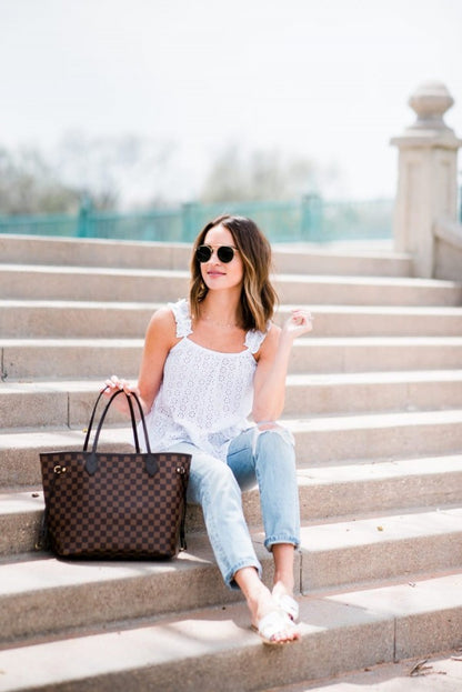 LOUIS VUTTION NEVERFULL chex PATTERN PREMIUM QUALITY WITH OG BOX