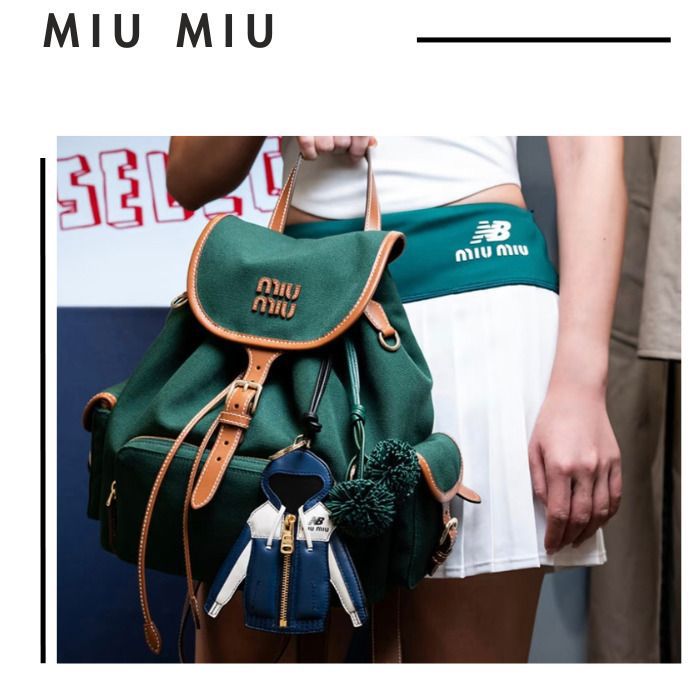MIU MIU PREMIUM BACKPACK WITH DUST COVER PREMIUM QUALITY