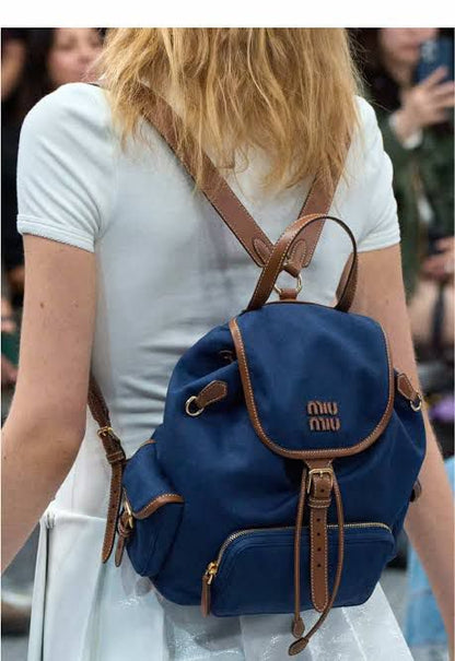MIU MIU PREMIUM BACKPACK WITH DUST COVER PREMIUM QUALITY