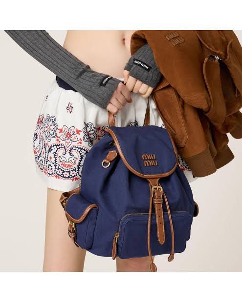 MIU MIU PREMIUM BACKPACK WITH DUST COVER PREMIUM QUALITY
