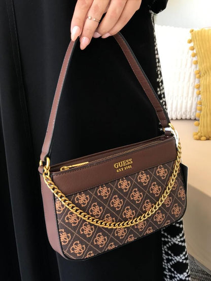 Gueess Katey Mini Top Zip Shoulder Bag with box premium quality