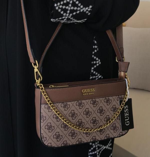 Gueess Katey Mini Top Zip Shoulder Bag with box premium quality