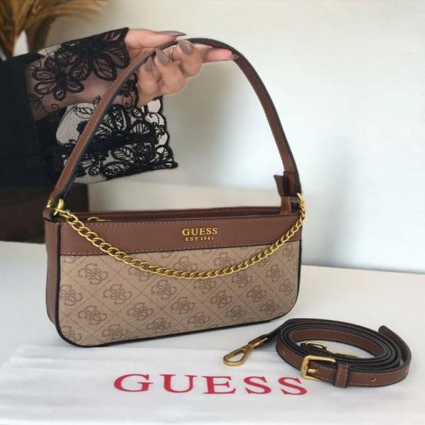 Gueess Katey Mini Top Zip Shoulder Bag with box premium quality