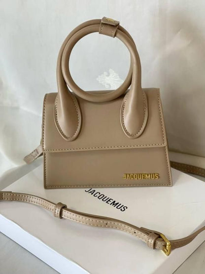 Jaccquemus Le Chiquito Noeud leather bag with box premium quality