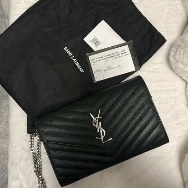 Saiint Laurrent Envelope Bag With Double Box &amp; Dust Cover