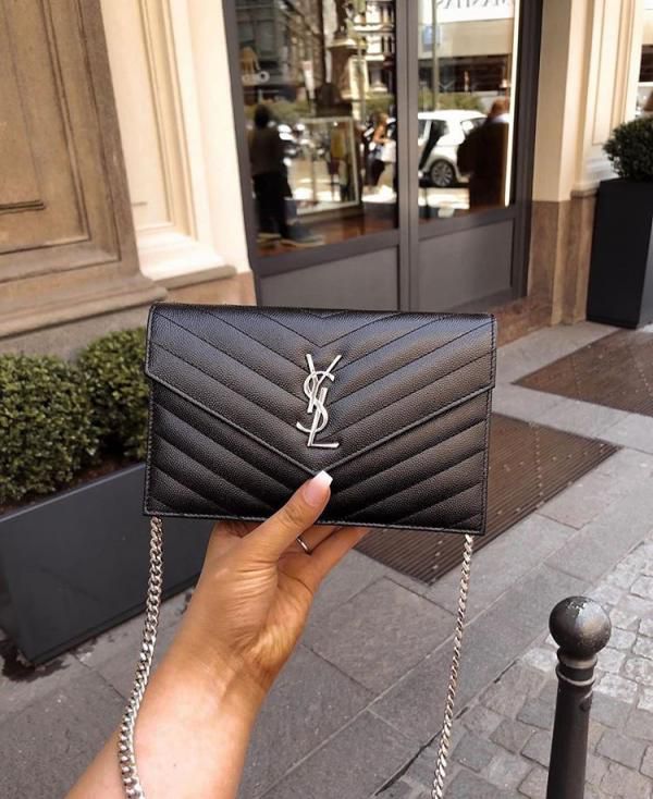 Saiint Laurrent Envelope Bag With Double Box &amp; Dust Cover