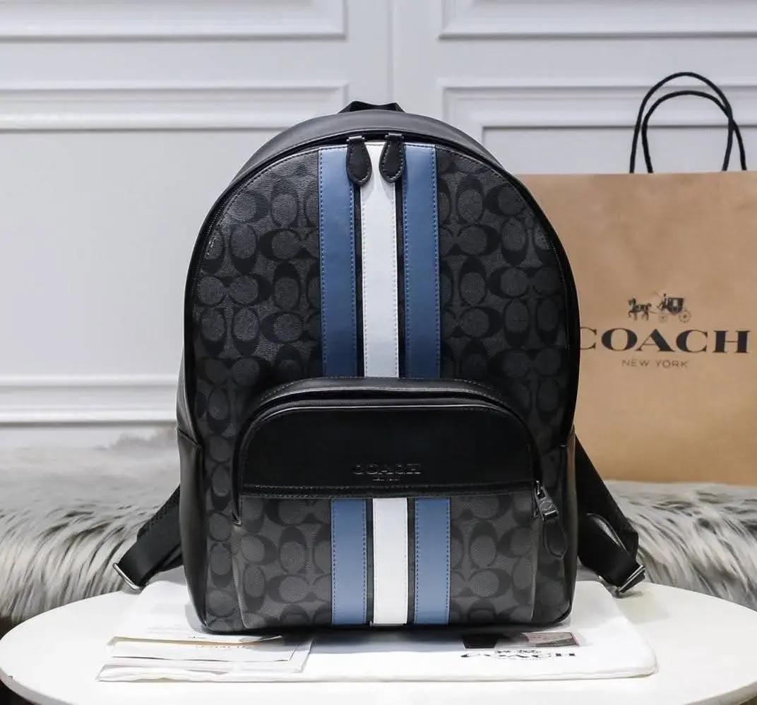 Coachh mens backpack in signature with Dust Cover premium quality