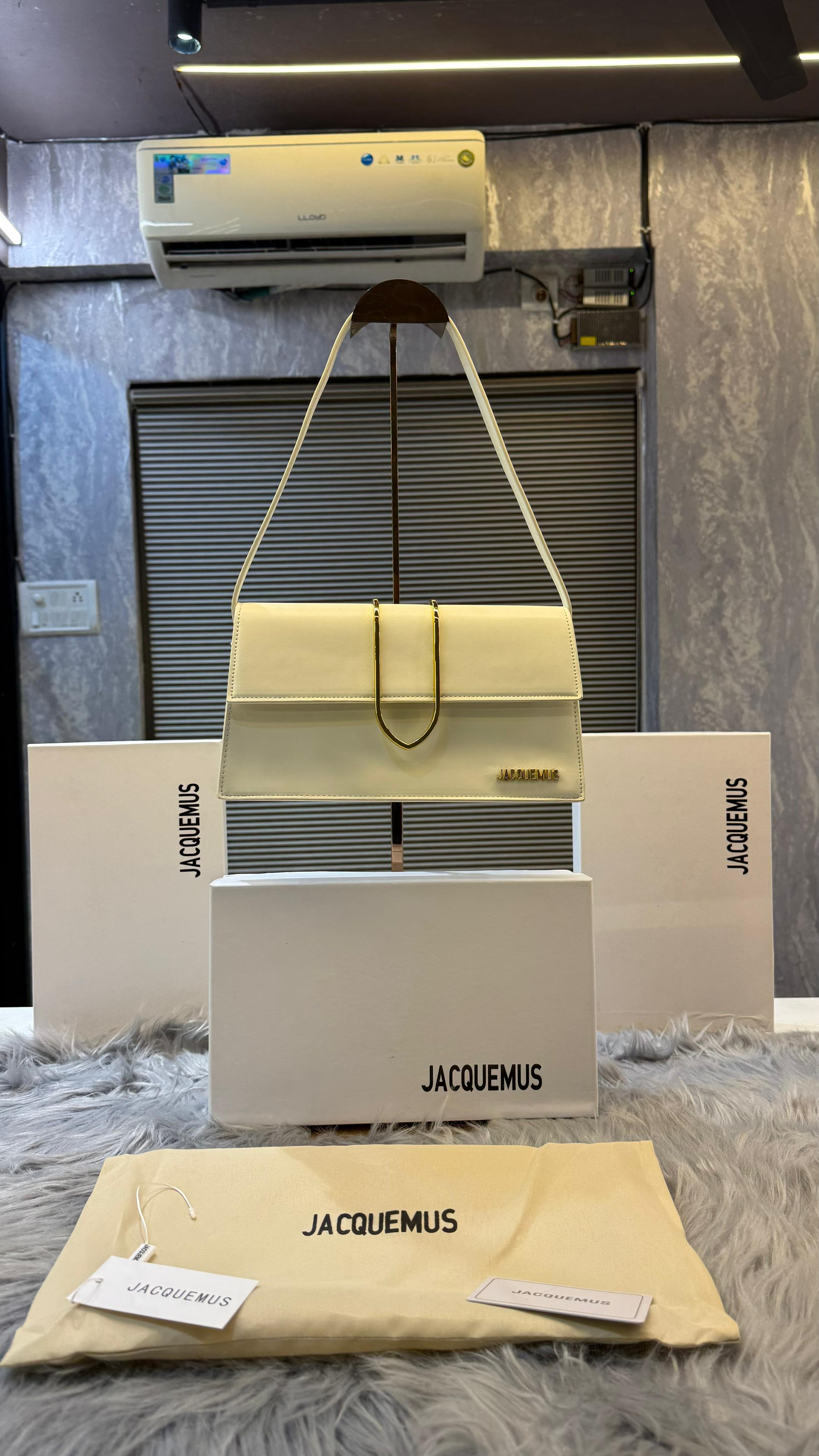 Jaccquemus Leather Bambino With Sling Strap OG Box &amp; Dust Bag