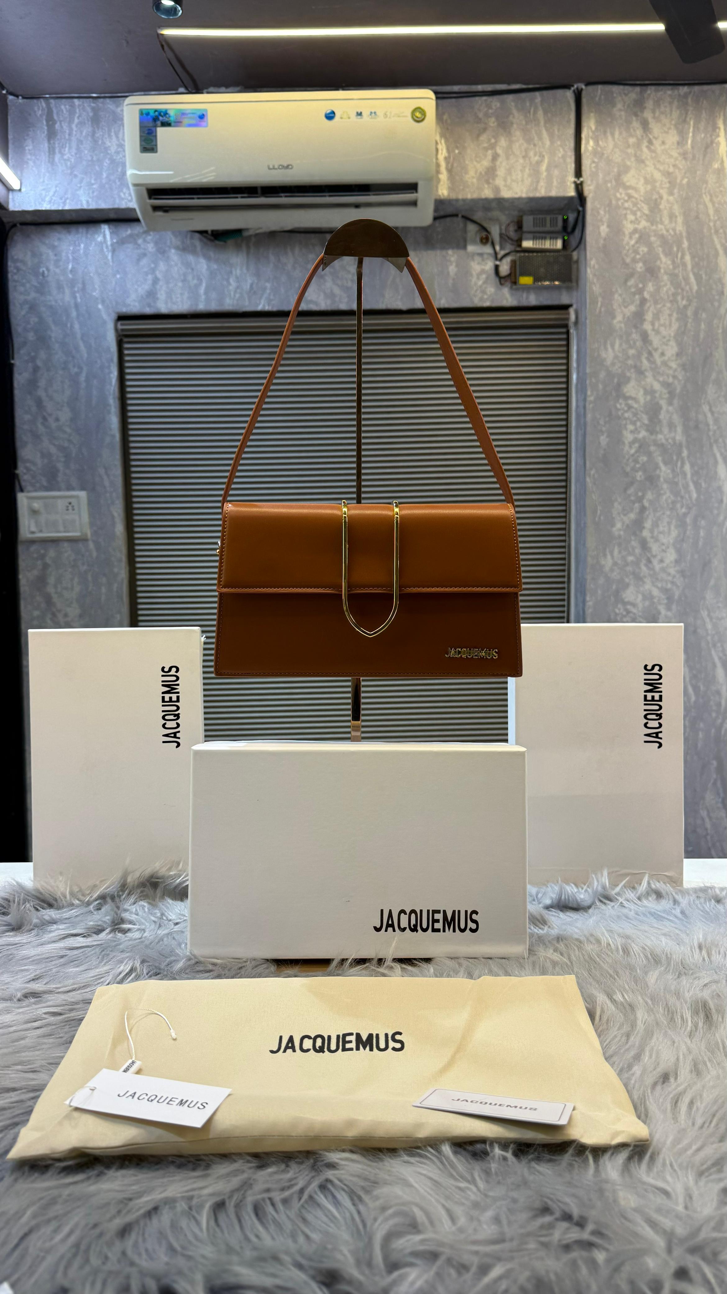 Jaccquemus Leather Bambino With Sling Strap OG Box &amp; Dust Bag