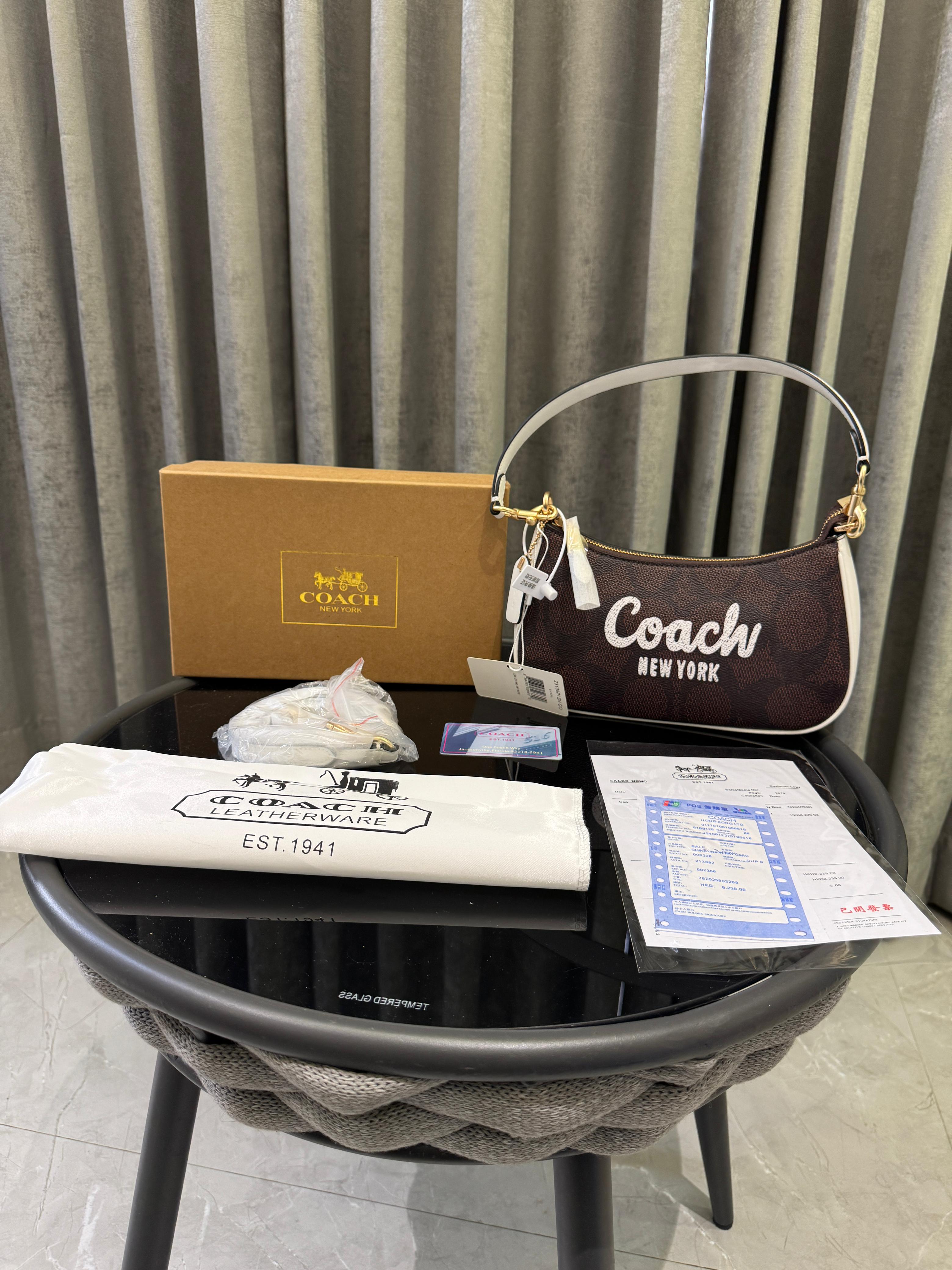 Coachh teri crossbody canvas material premium quality with og box