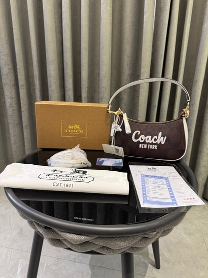 Coachh teri crossbody canvas material premium quality with og box