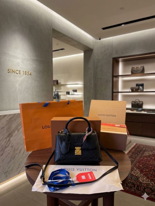 louiis vuitton madeleine handbag with packing box