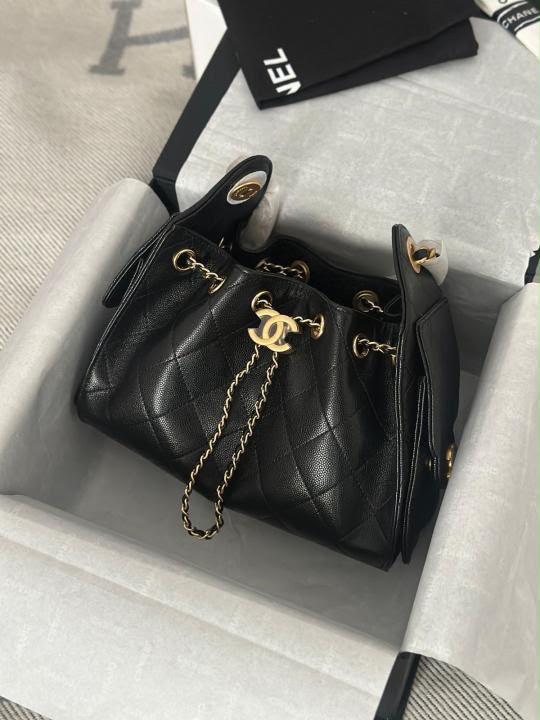 Chanell mini hobo leather bag premium quality with orignal box