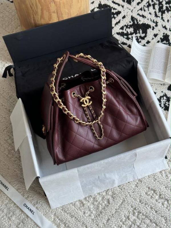 Chanell mini hobo leather bag premium quality with orignal box