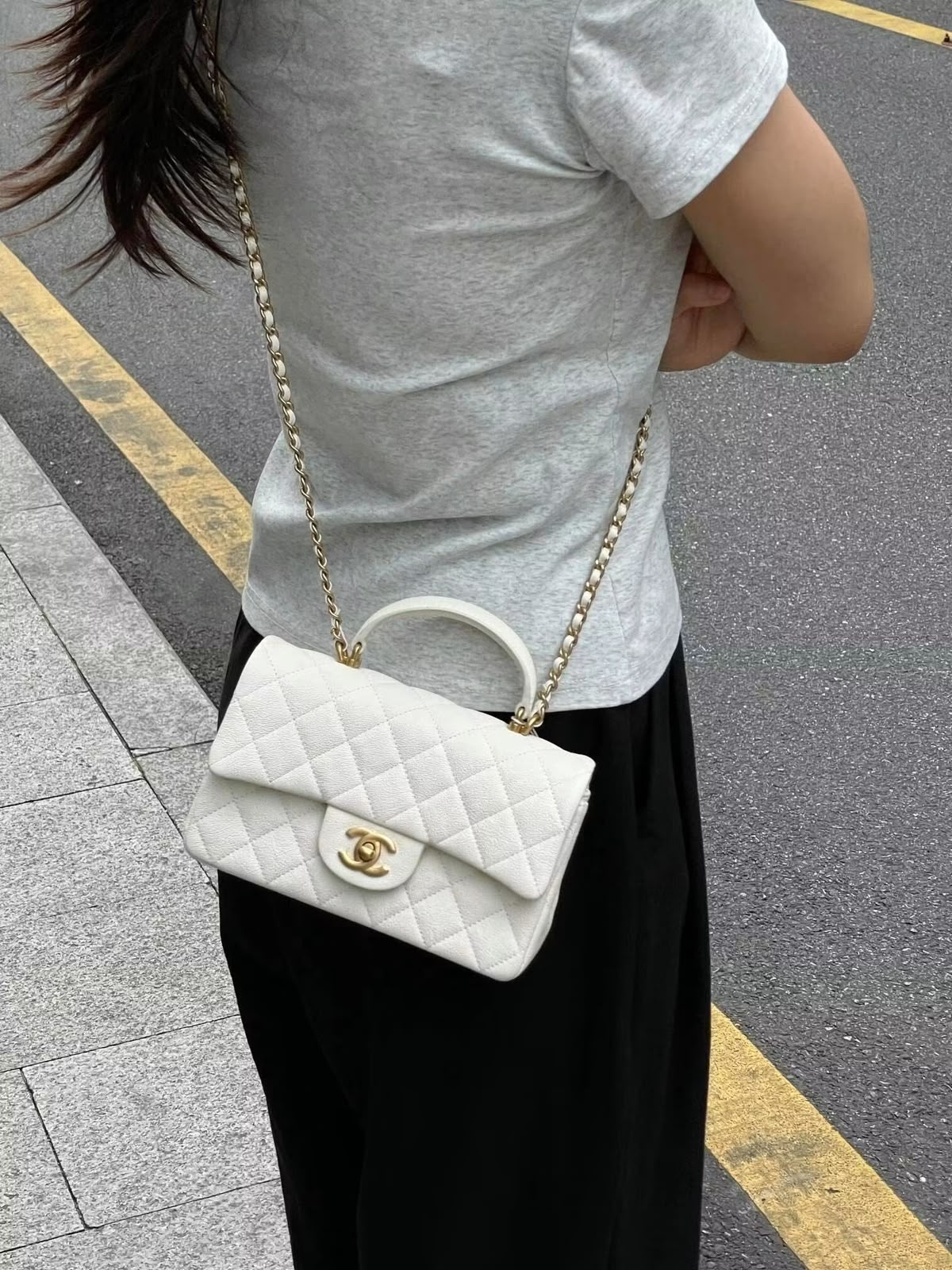 chanell Mini Flap bow charm Bag with box premium quality