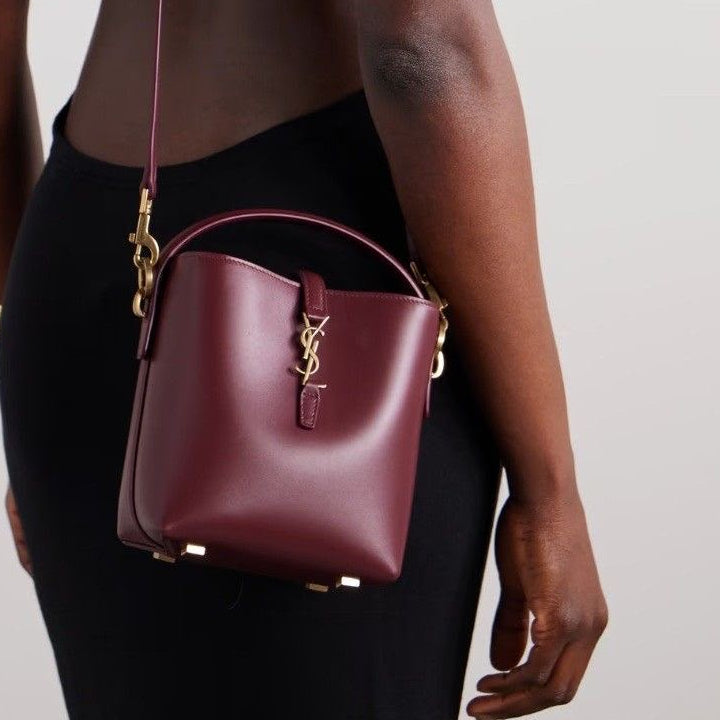 saiint laurrent bucket bag with og box