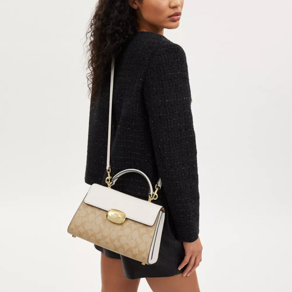COAACH Eliza Top Handle In Signature Canvas
