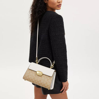 COAACH Eliza Top Handle In Signature Canvas
