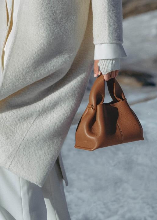 Poleene Numero Neuf Leather Shoulder Bag with box